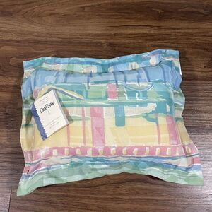 Dan River Breakfast Pillow 12 x 16 inch Abstract Colorful Decorative Vintage NEW